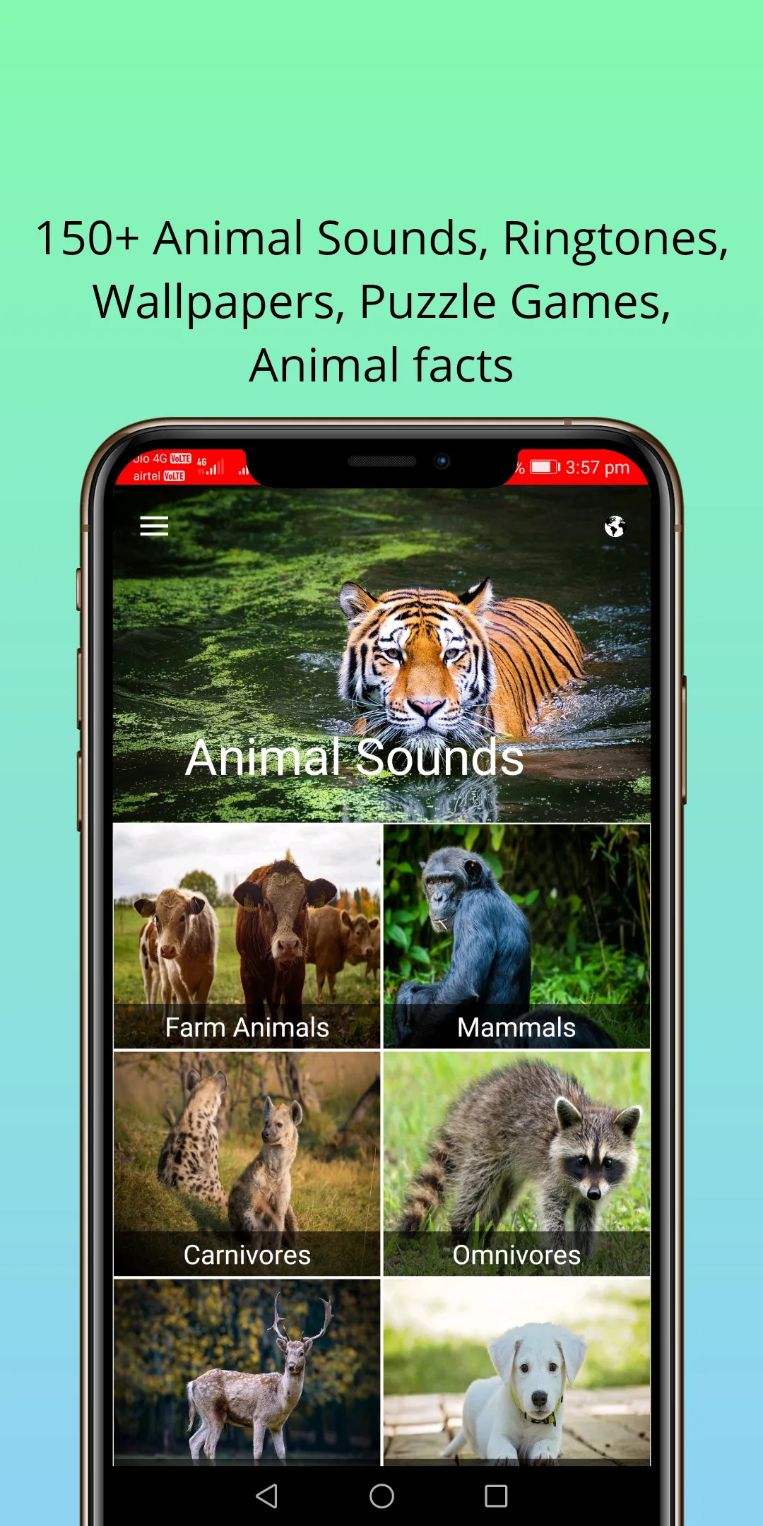 150 Animal Sounds | Indus Appstore | Screenshot