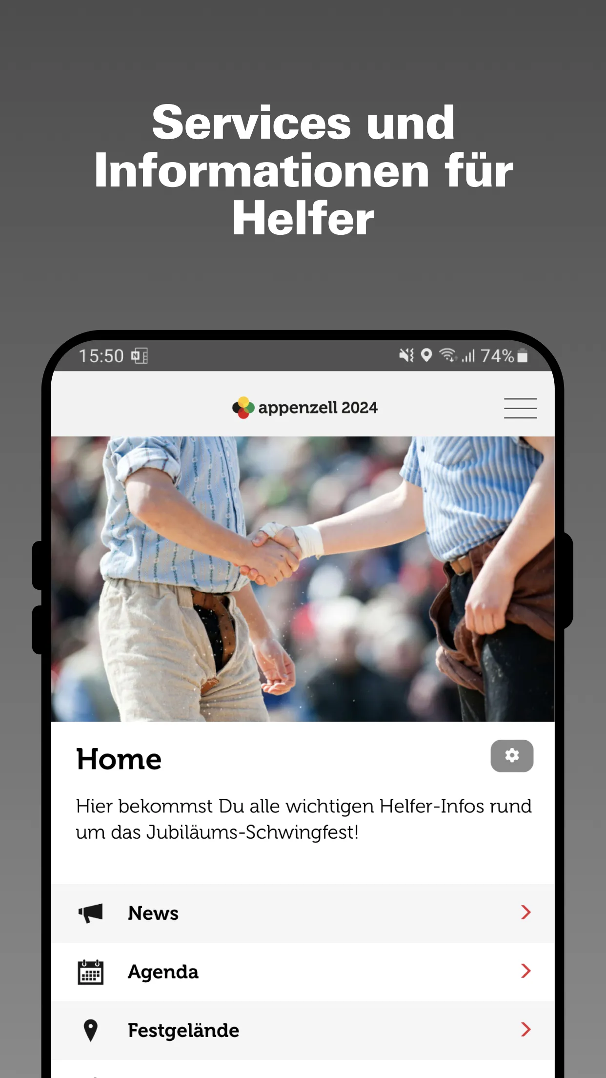 Helfer-App Appenzell 2024 | Indus Appstore | Screenshot