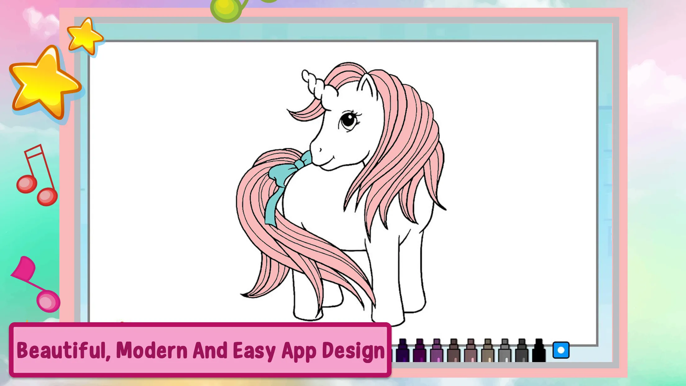 Unicorn Coloring Games Puzzle | Indus Appstore | Screenshot