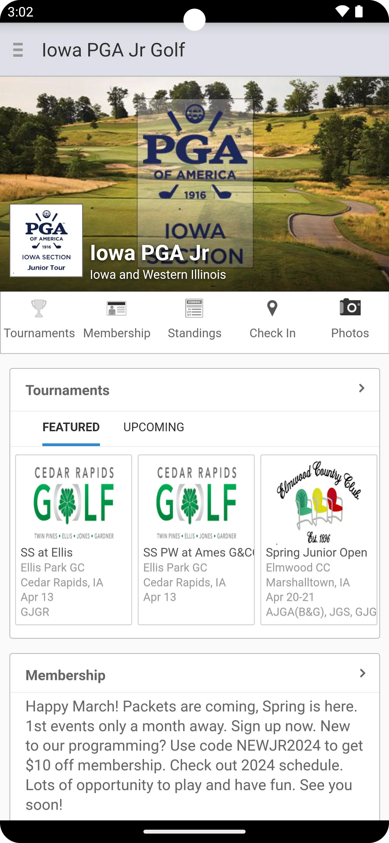 Iowa PGA Jr Golf | Indus Appstore | Screenshot