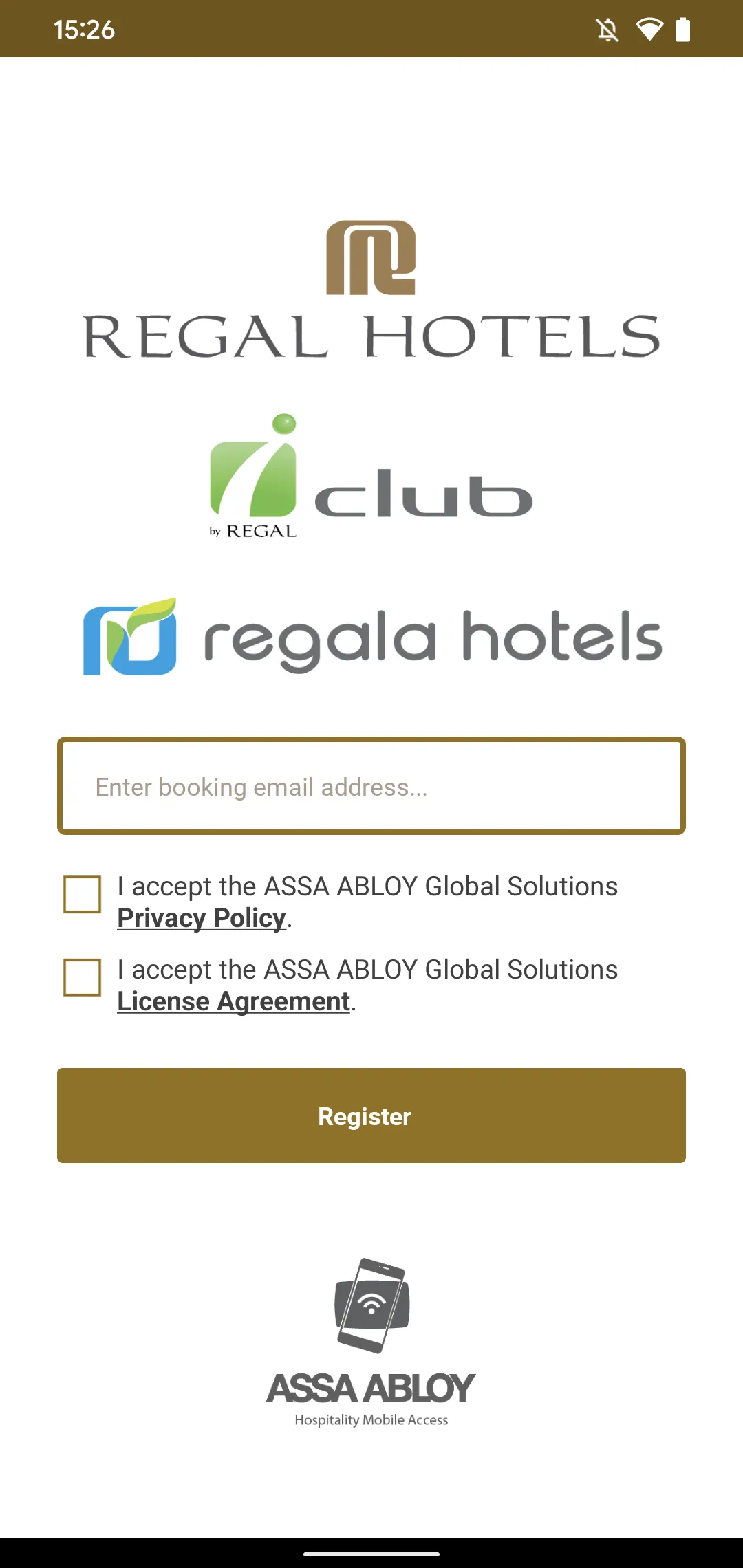 Regal Hotels Mobile Keys | Indus Appstore | Screenshot