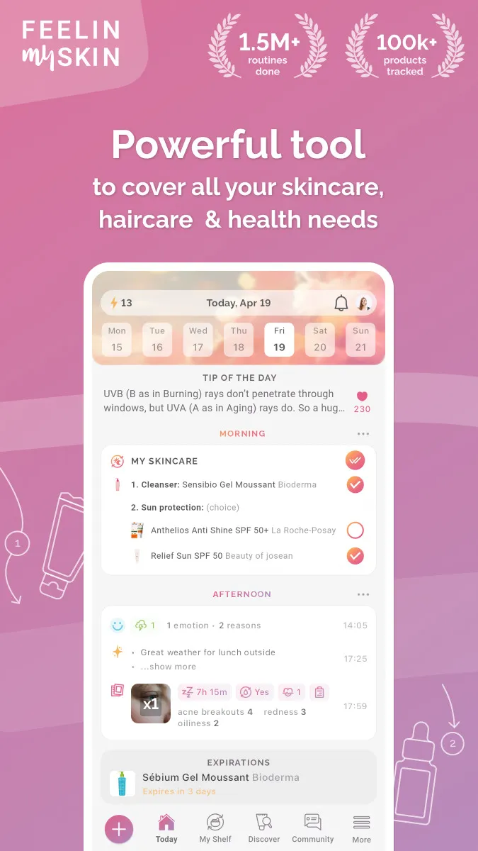 FeelinMySkin: Skincare Routine | Indus Appstore | Screenshot