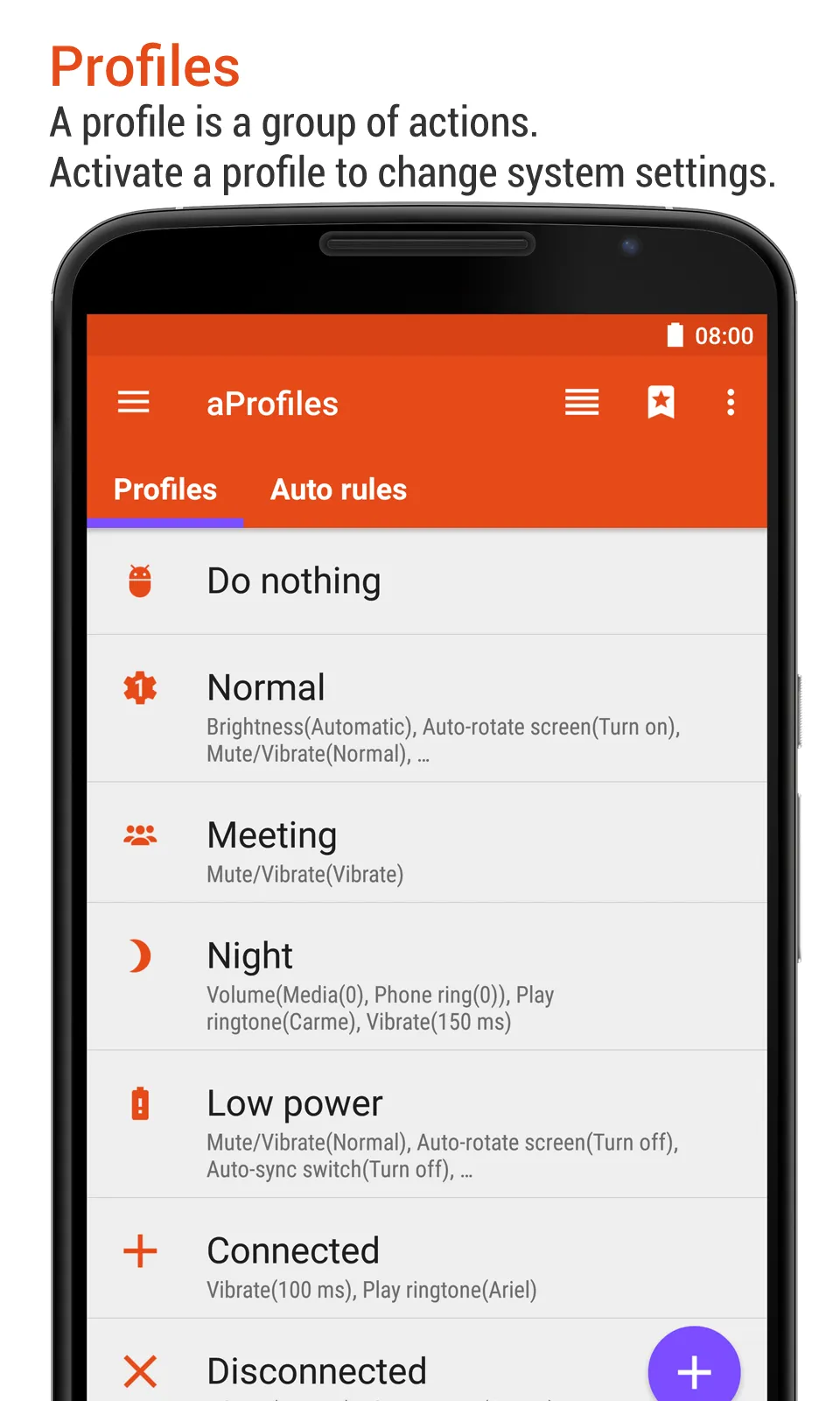 aProfiles - Auto tasks | Indus Appstore | Screenshot