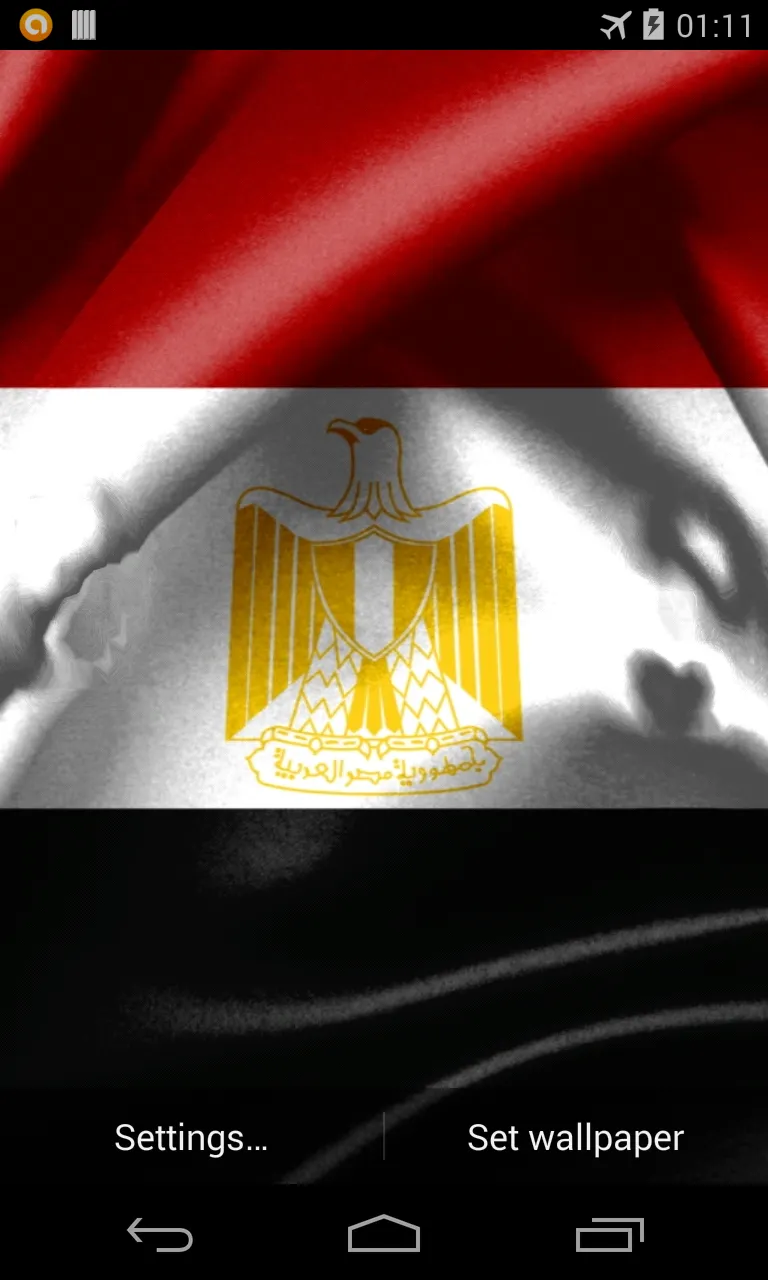 Flag of Egypt Live Wallpapers | Indus Appstore | Screenshot