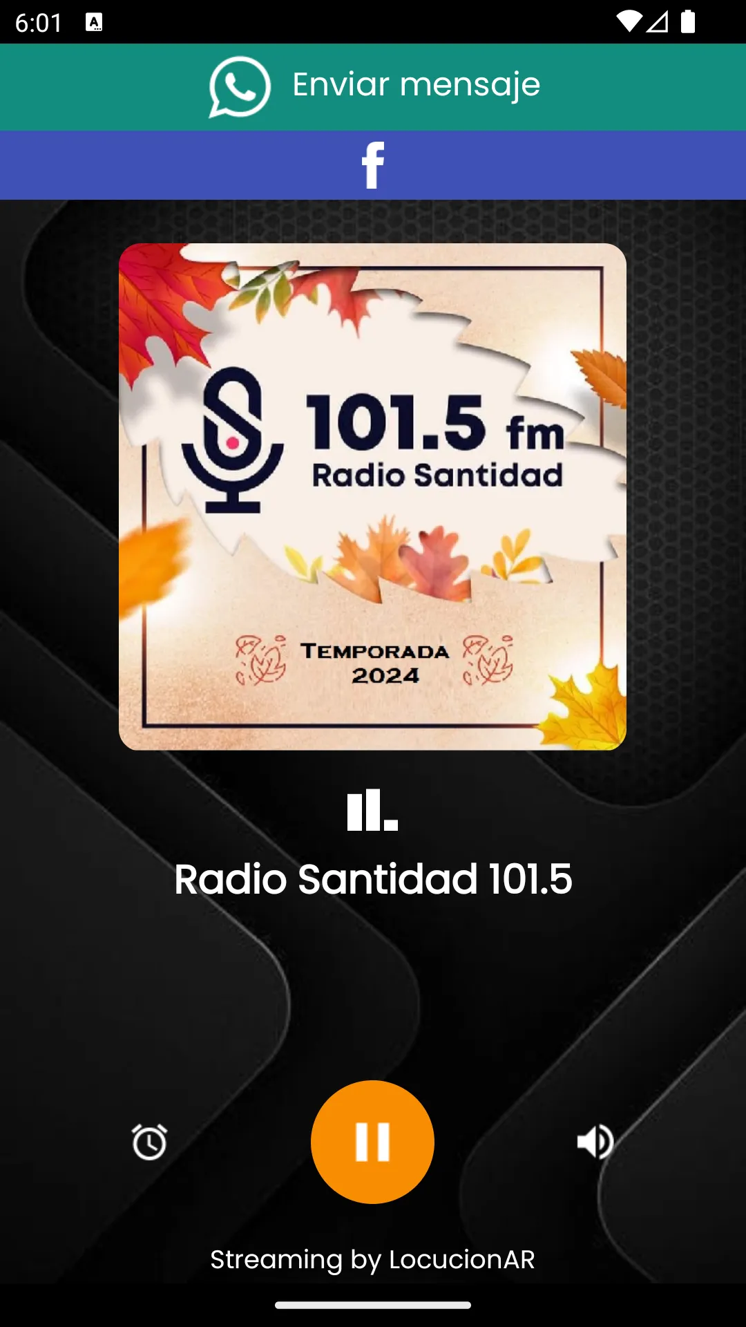 Radio Santidad 101.5 | Indus Appstore | Screenshot