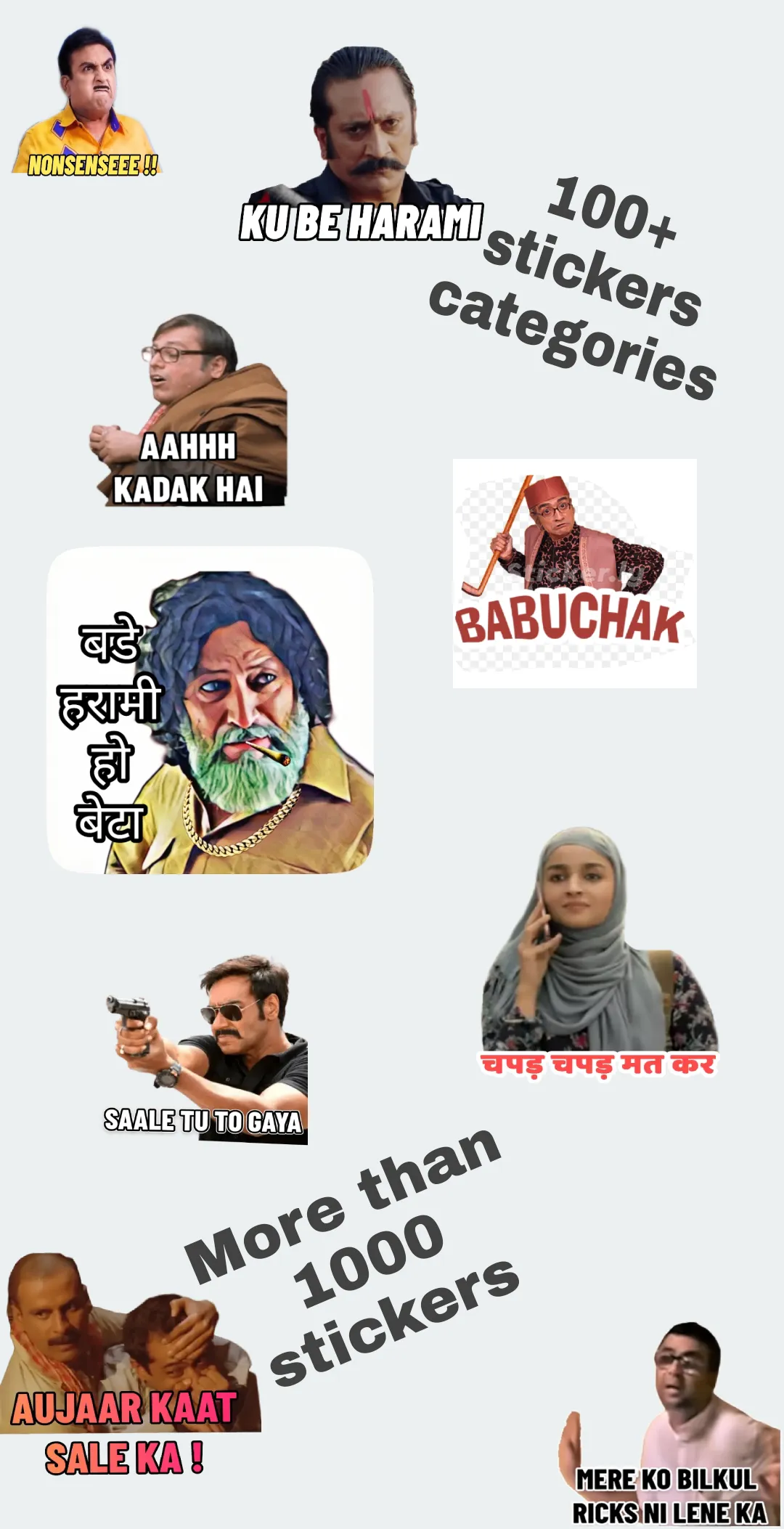 Hindi Sticker: Funny WASticker | Indus Appstore | Screenshot