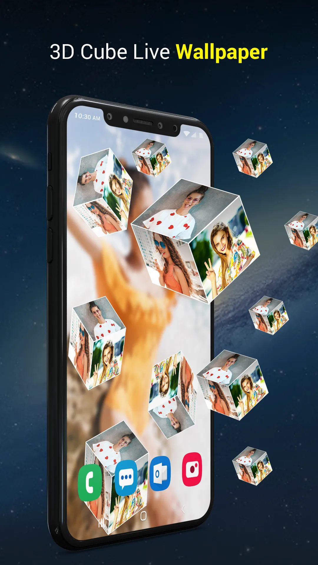 Photo 3D Cube Live Wallpaper | Indus Appstore | Screenshot