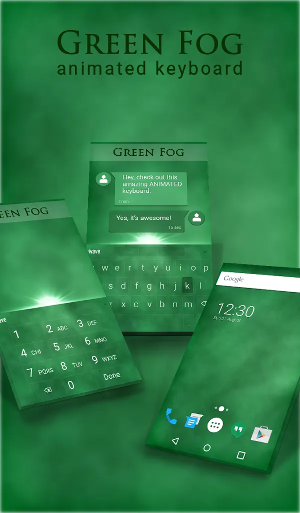 Green Fog Animated Keyboard | Indus Appstore | Screenshot