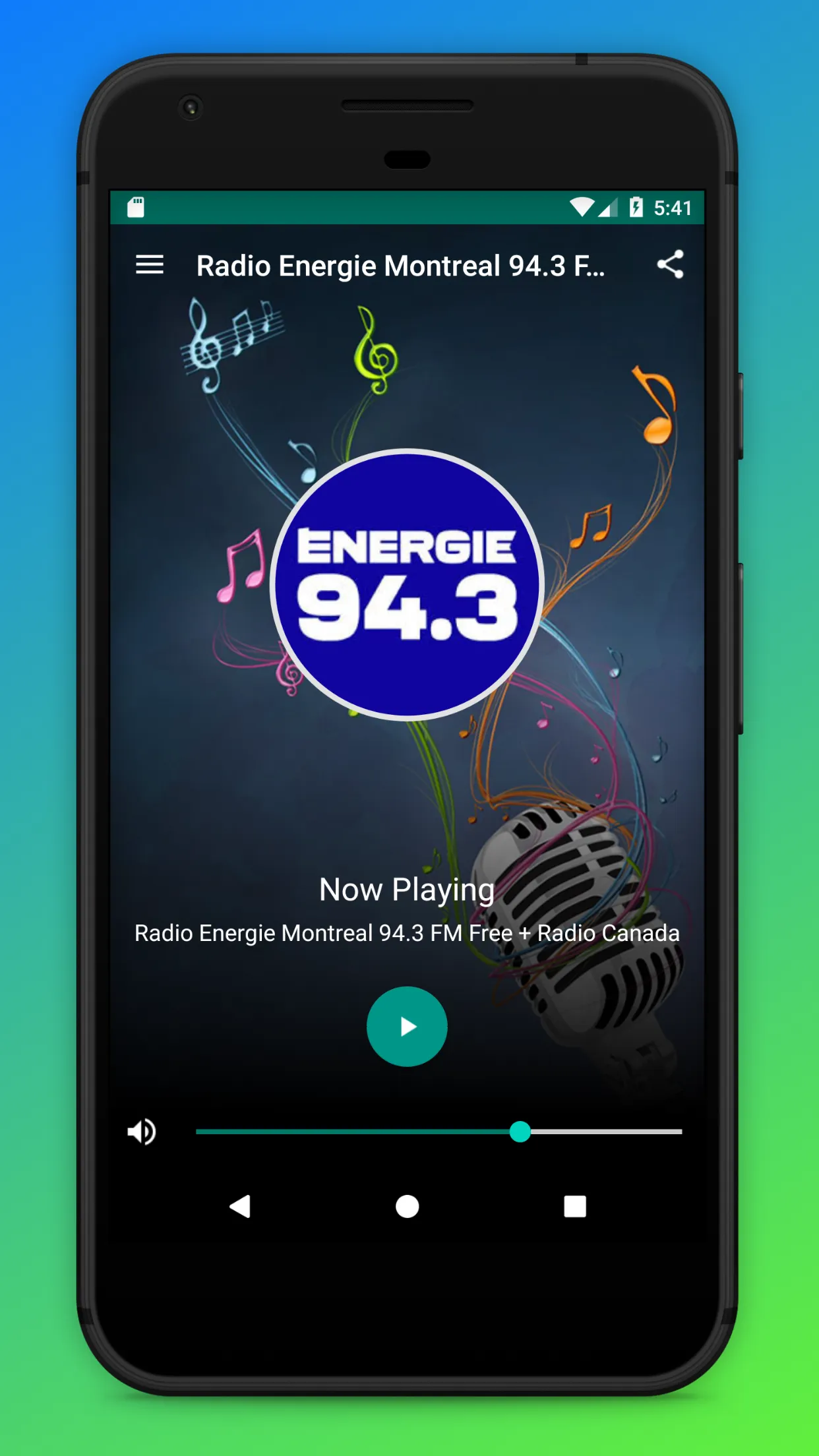 Radio Energie 94.3 Montreal FM | Indus Appstore | Screenshot