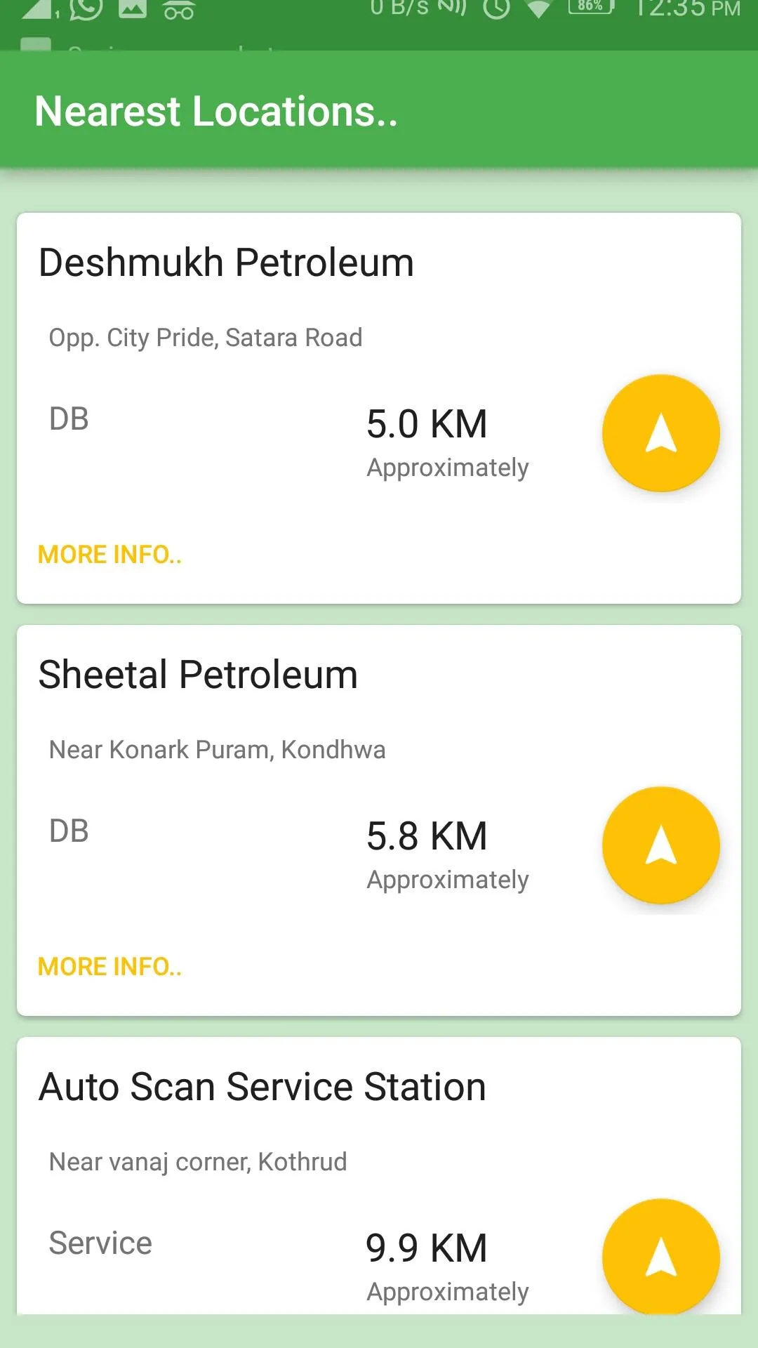 CNG stations for me | Indus Appstore | Screenshot