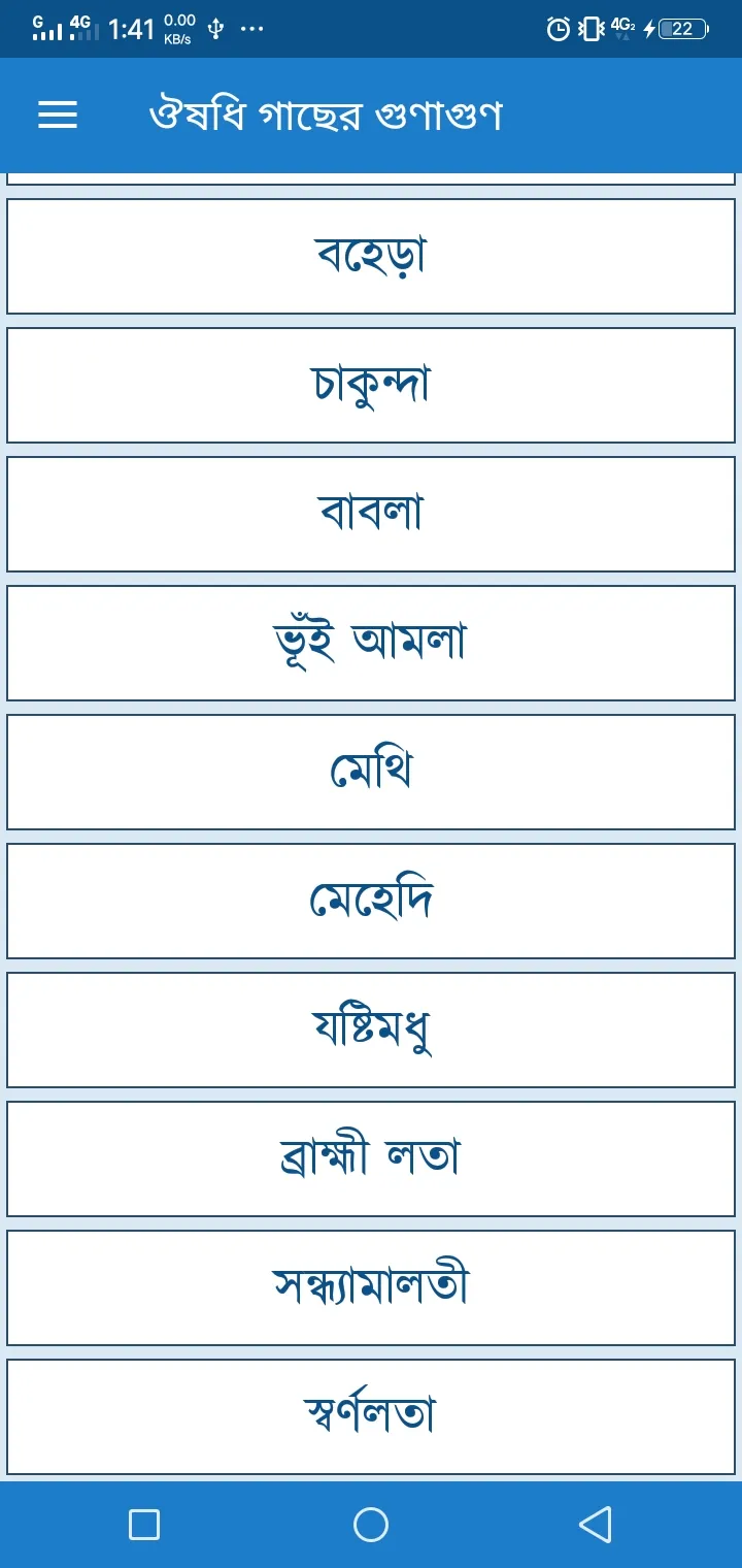 ঔষধি গাছের গুনাগুন (চিত্রসহ) | Indus Appstore | Screenshot