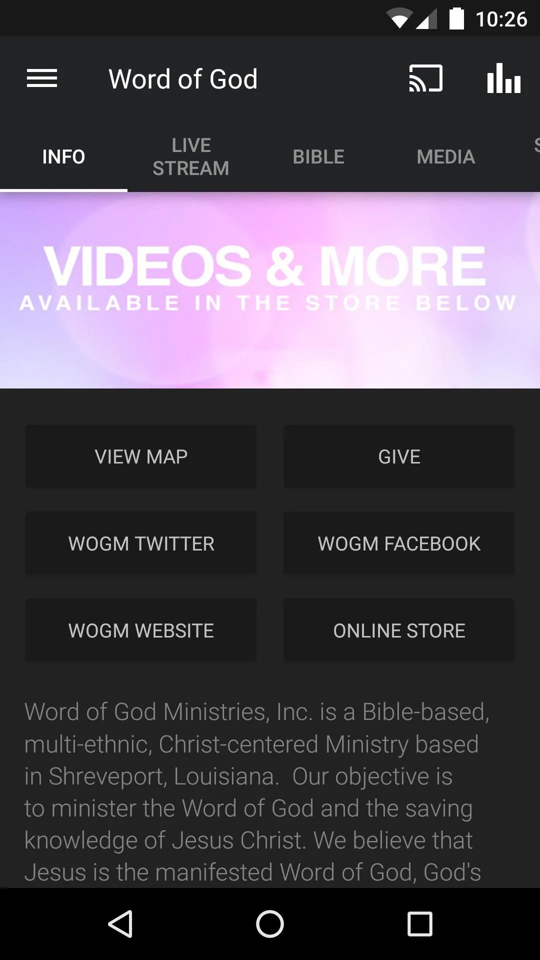 Word of God Ministries | Indus Appstore | Screenshot