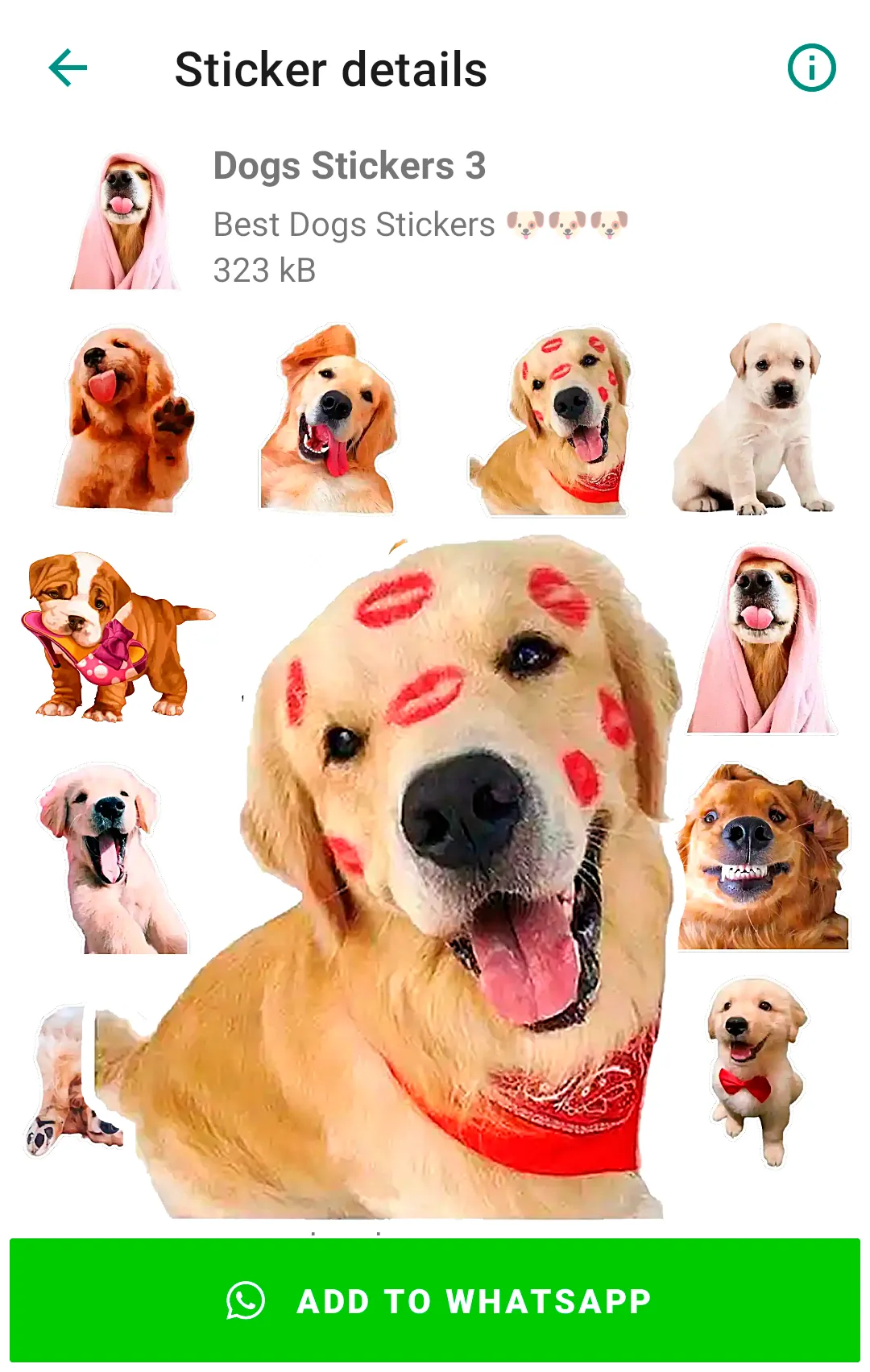 Cute Dog Stickers for WhatsApp | Indus Appstore | Screenshot