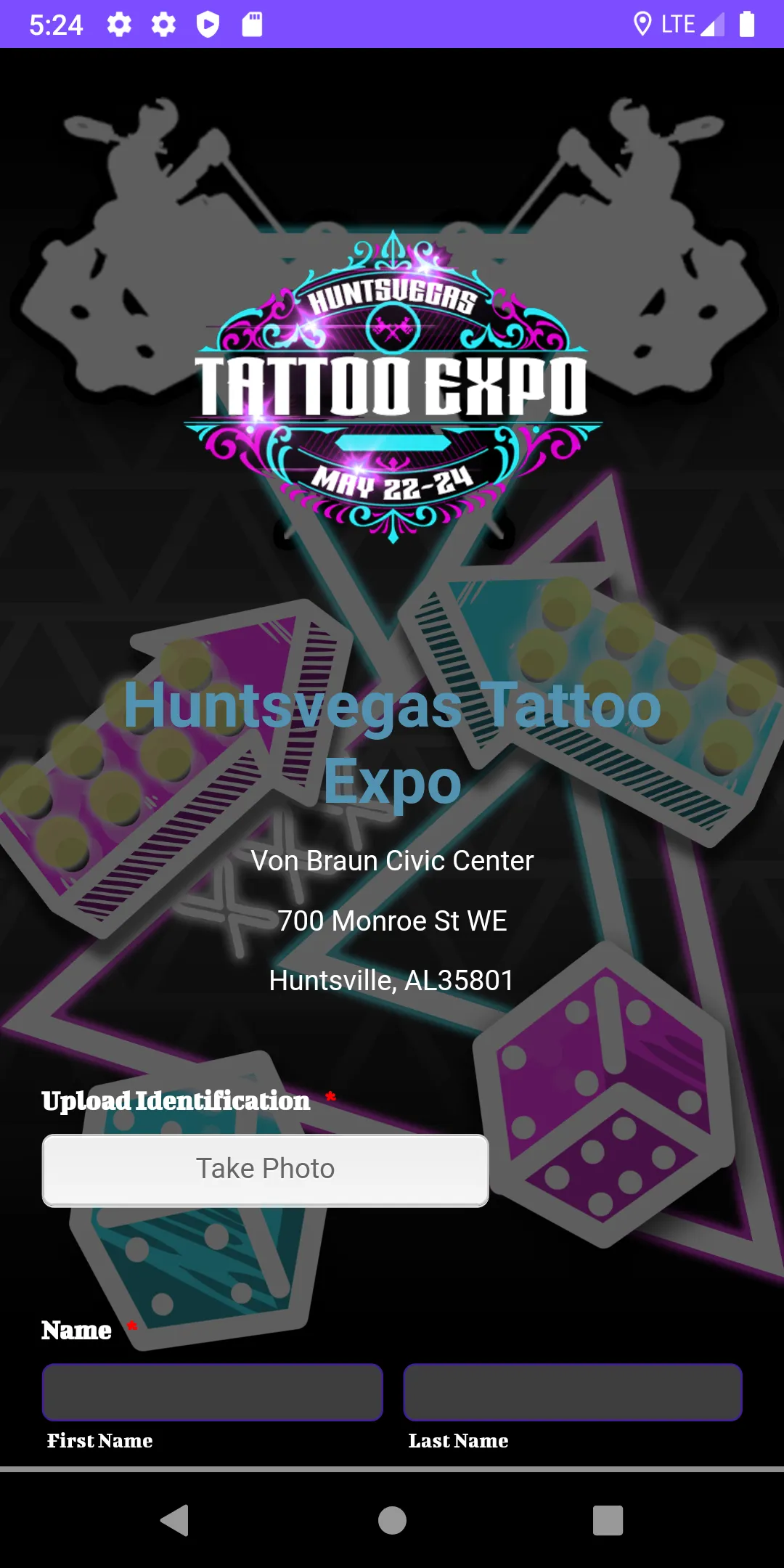 Huntsvegas Tattoo Expo | Indus Appstore | Screenshot