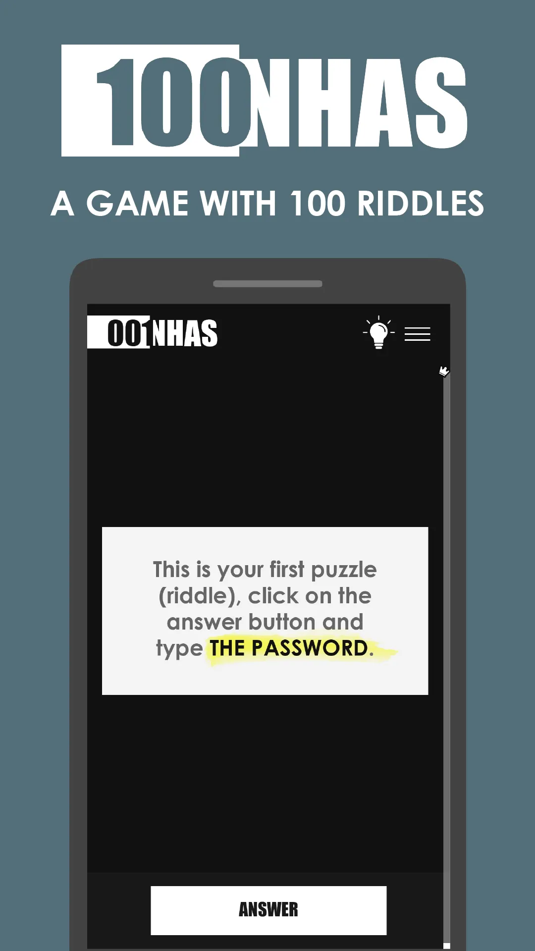 100NHAS: Game with 100 riddles | Indus Appstore | Screenshot