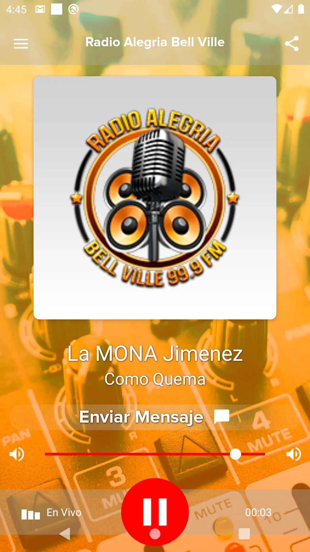 Radio Alegria Bell Ville | Indus Appstore | Screenshot