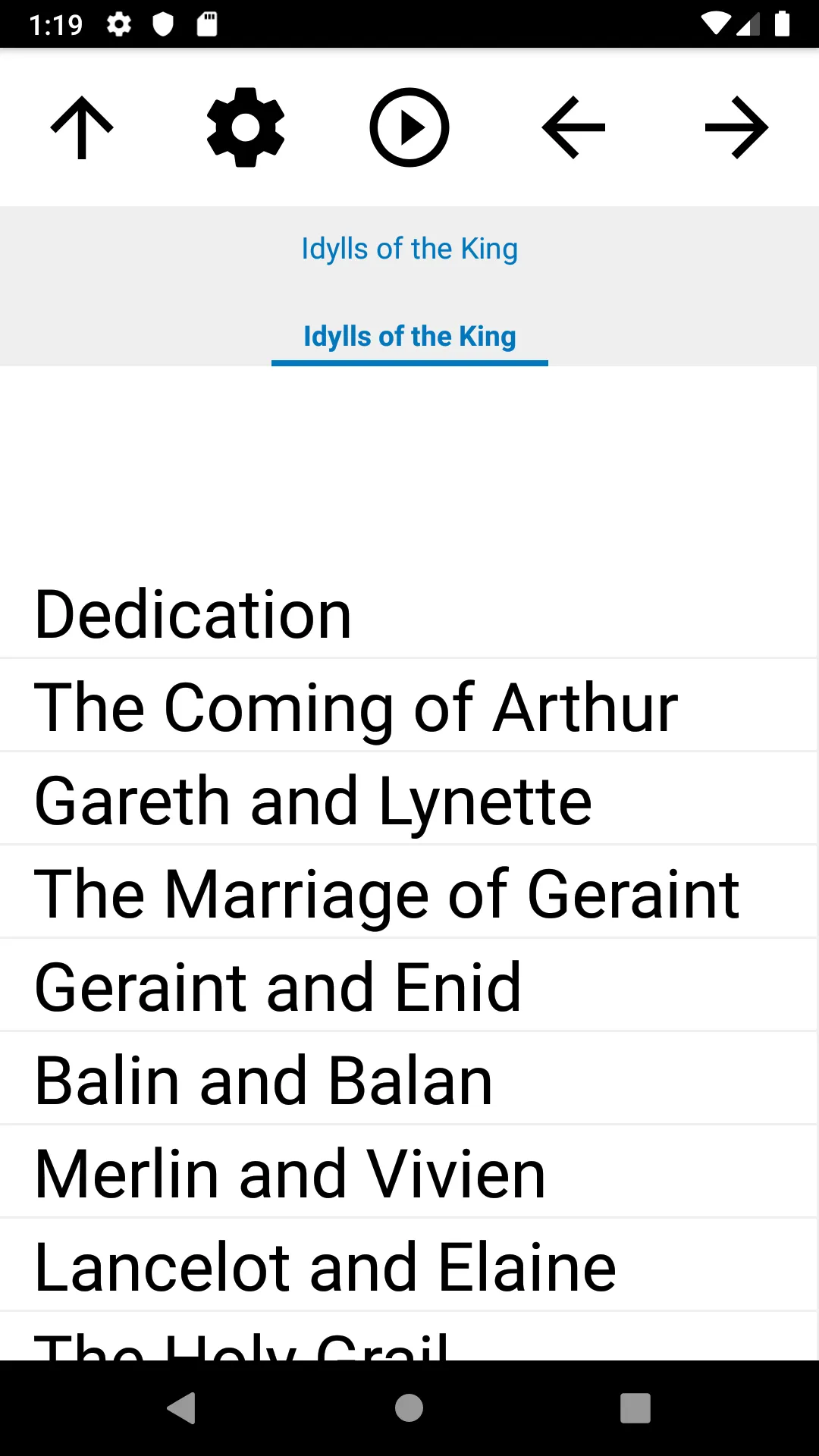 Book, Idylls of the King | Indus Appstore | Screenshot