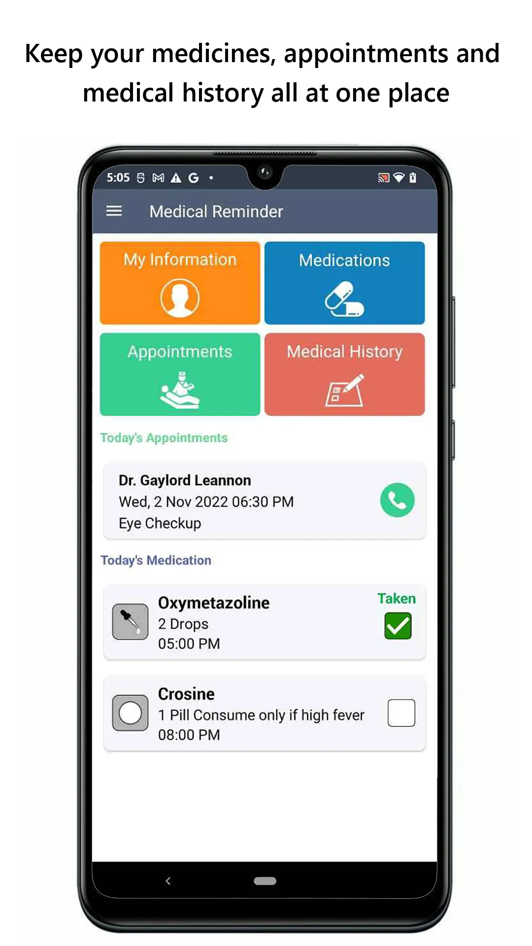 Medical Reminder | Indus Appstore | Screenshot