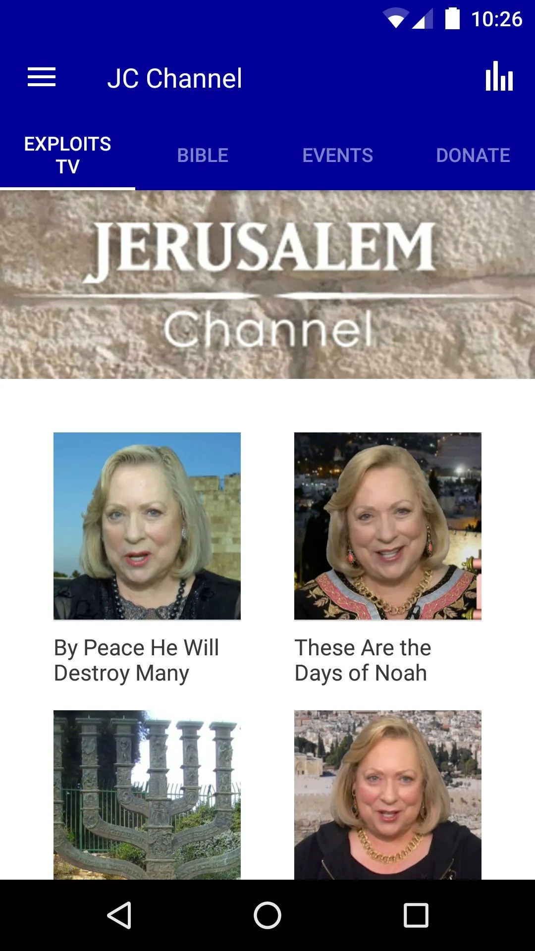 The Jerusalem Channel | Indus Appstore | Screenshot