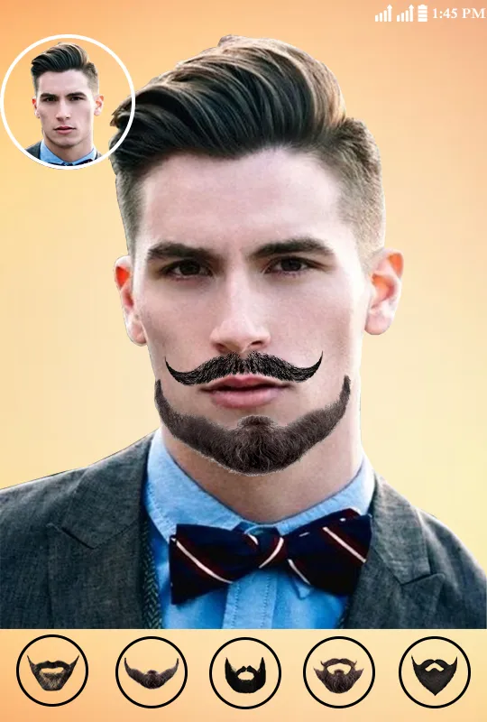 Macho Men Beard Hair Mustache  | Indus Appstore | Screenshot