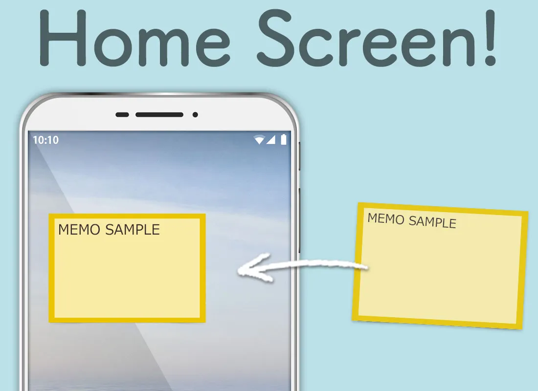 Home screen Memo Sticky Note | Indus Appstore | Screenshot