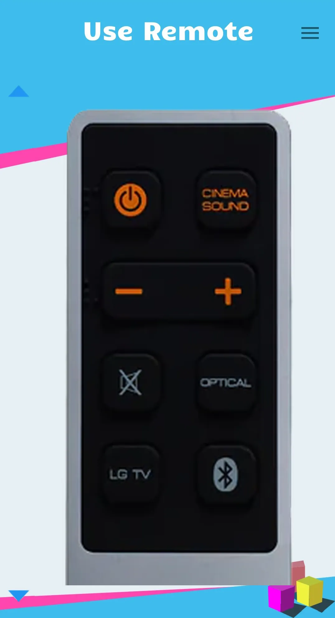 Remote Control for LG SoundBar | Indus Appstore | Screenshot