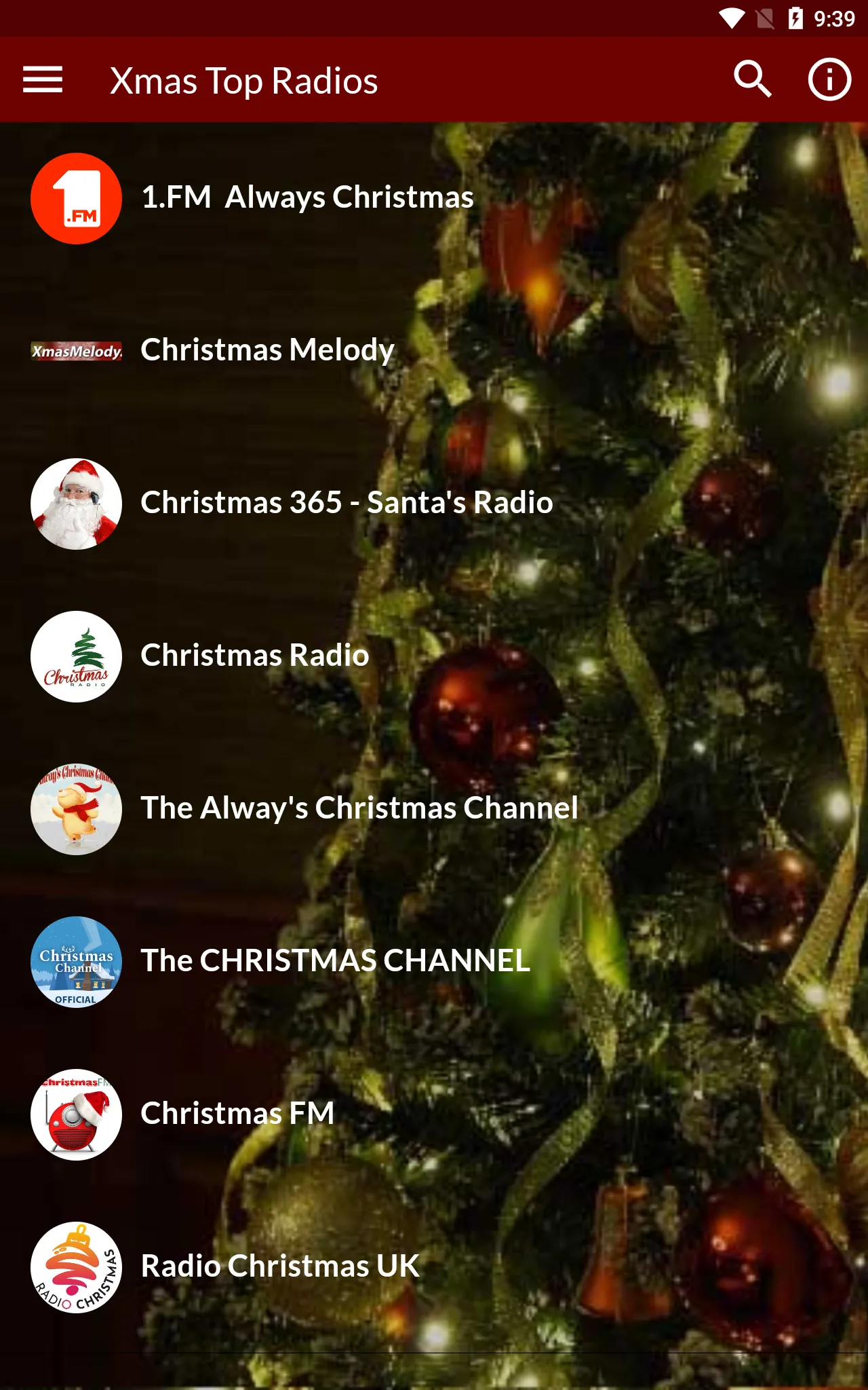 Xmas Live Radios-Christmas | Indus Appstore | Screenshot