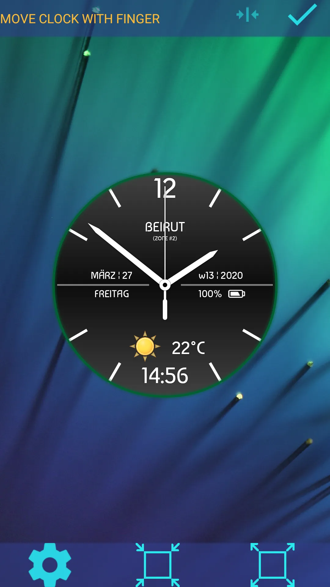 Weather Clock Live Wallpaper | Indus Appstore | Screenshot