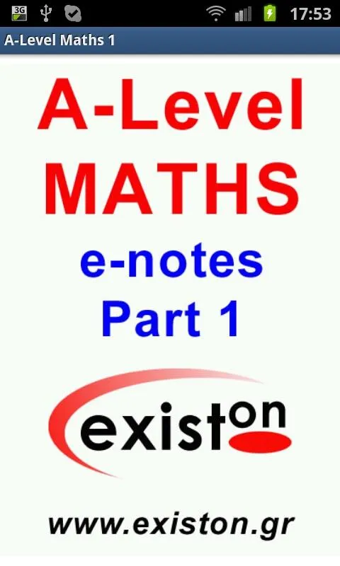 A-Level Mathematics (Part 1) | Indus Appstore | Screenshot