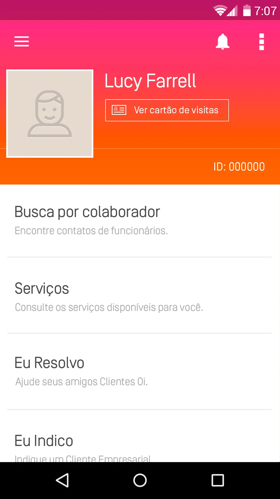 Oi Colaborador | Indus Appstore | Screenshot