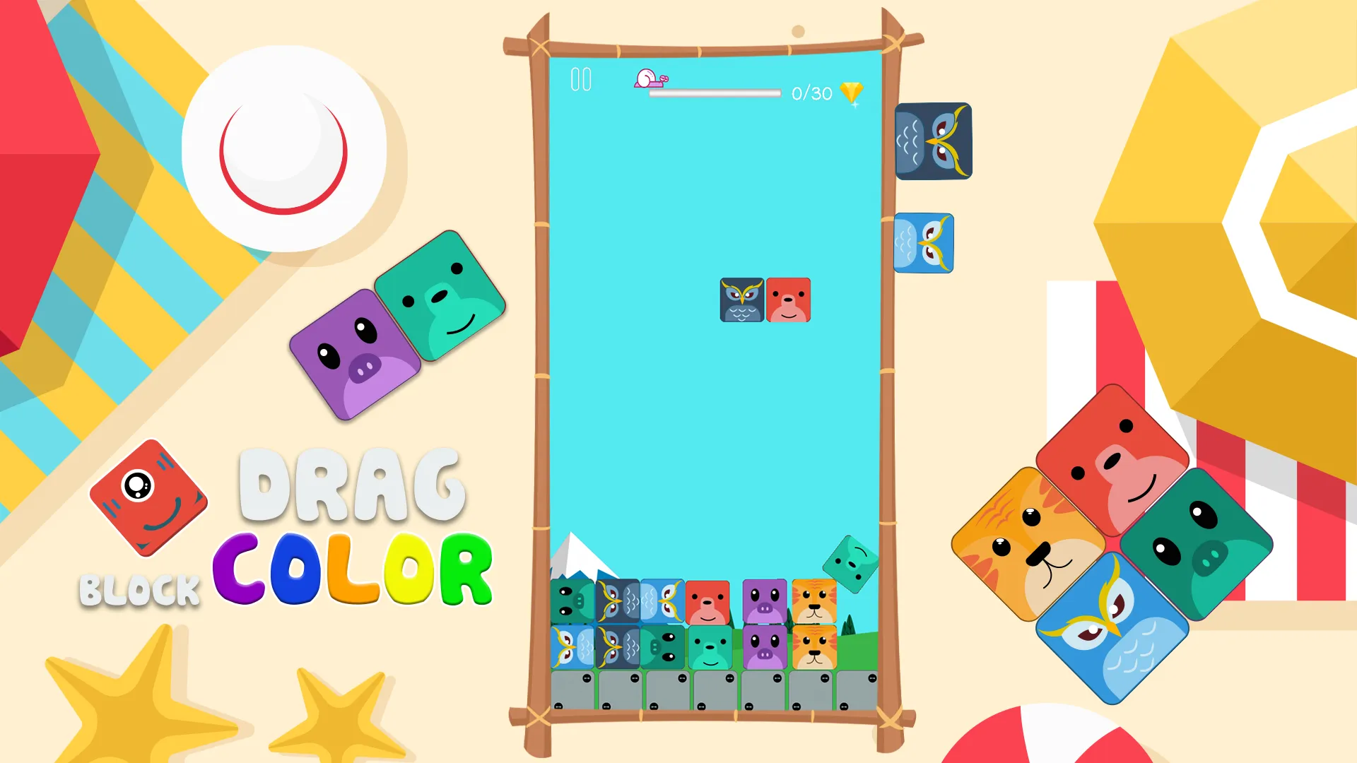 Drag Block Color : Puzzle Game | Indus Appstore | Screenshot