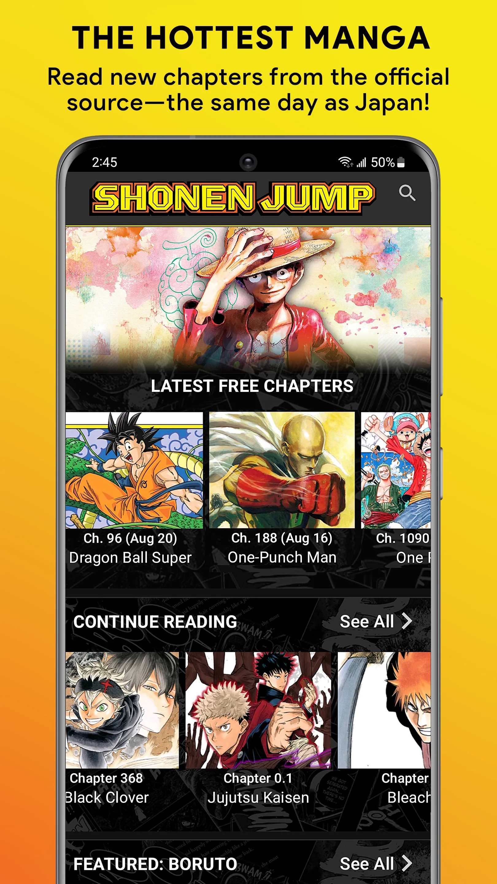Shonen Jump Manga & Comics | Indus Appstore | Screenshot