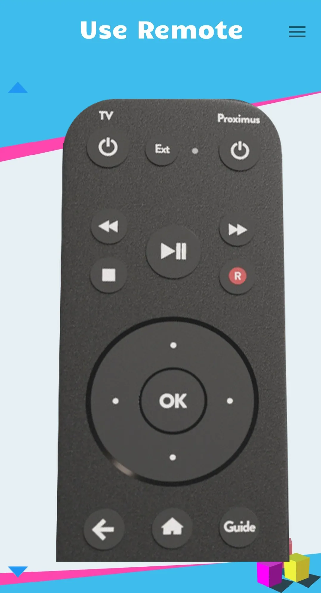 Remote control for Proximus TV | Indus Appstore | Screenshot