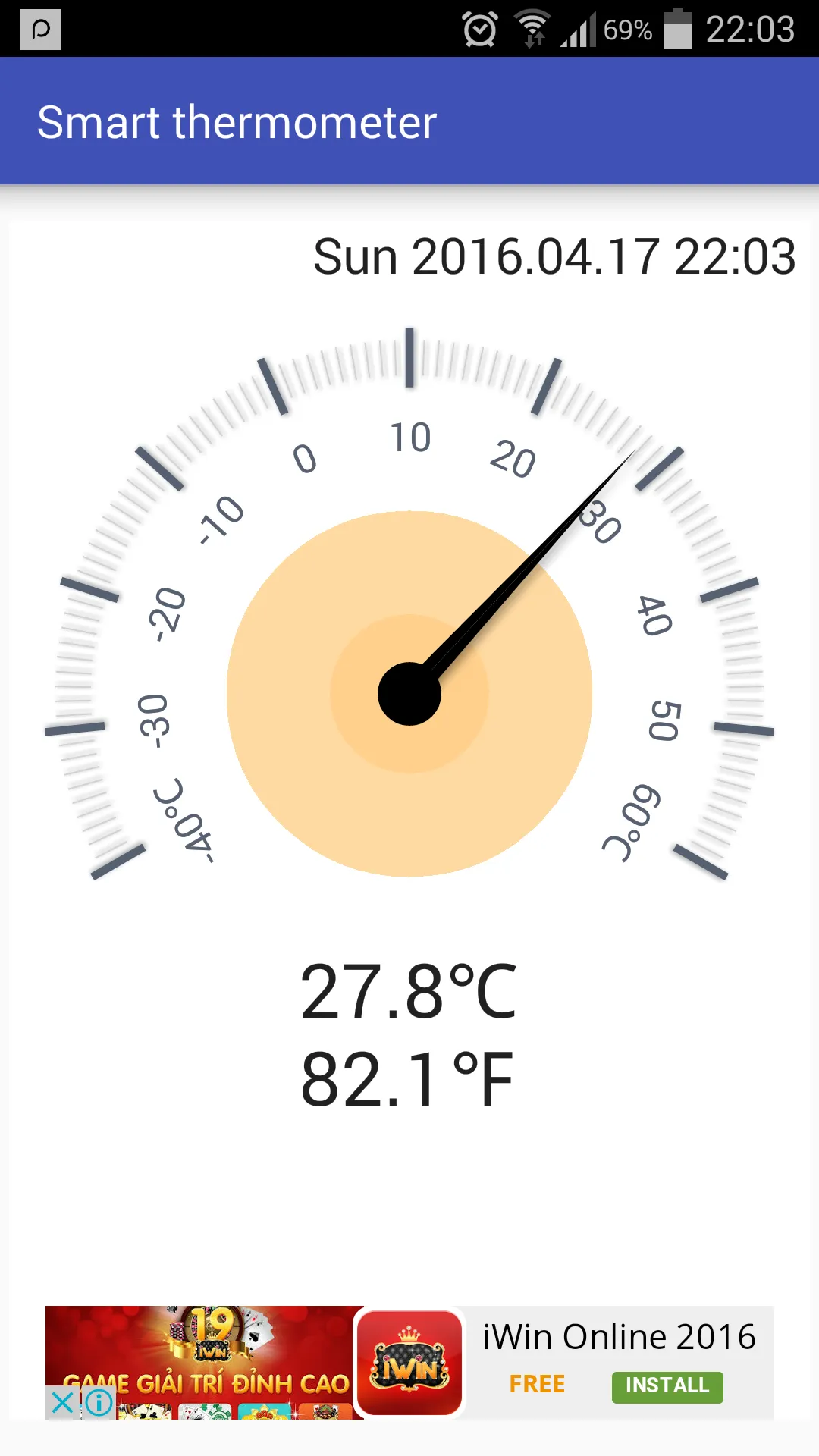 Smart thermometer | Indus Appstore | Screenshot