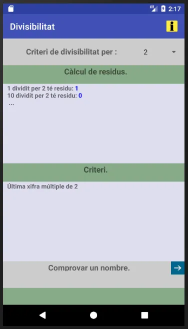 Divisibilitat | Indus Appstore | Screenshot