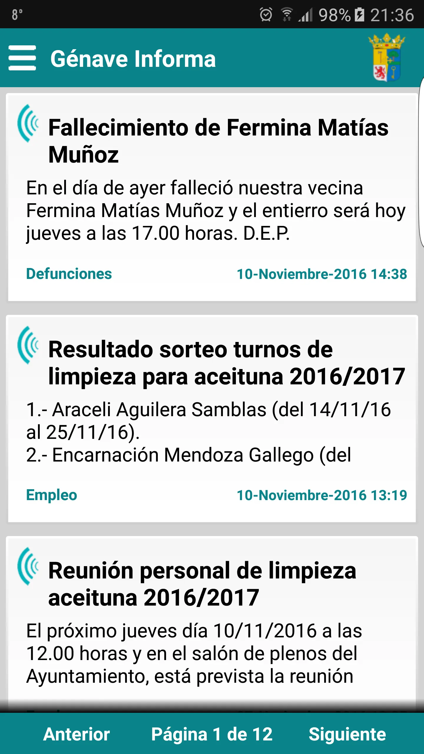 Génave Informa | Indus Appstore | Screenshot