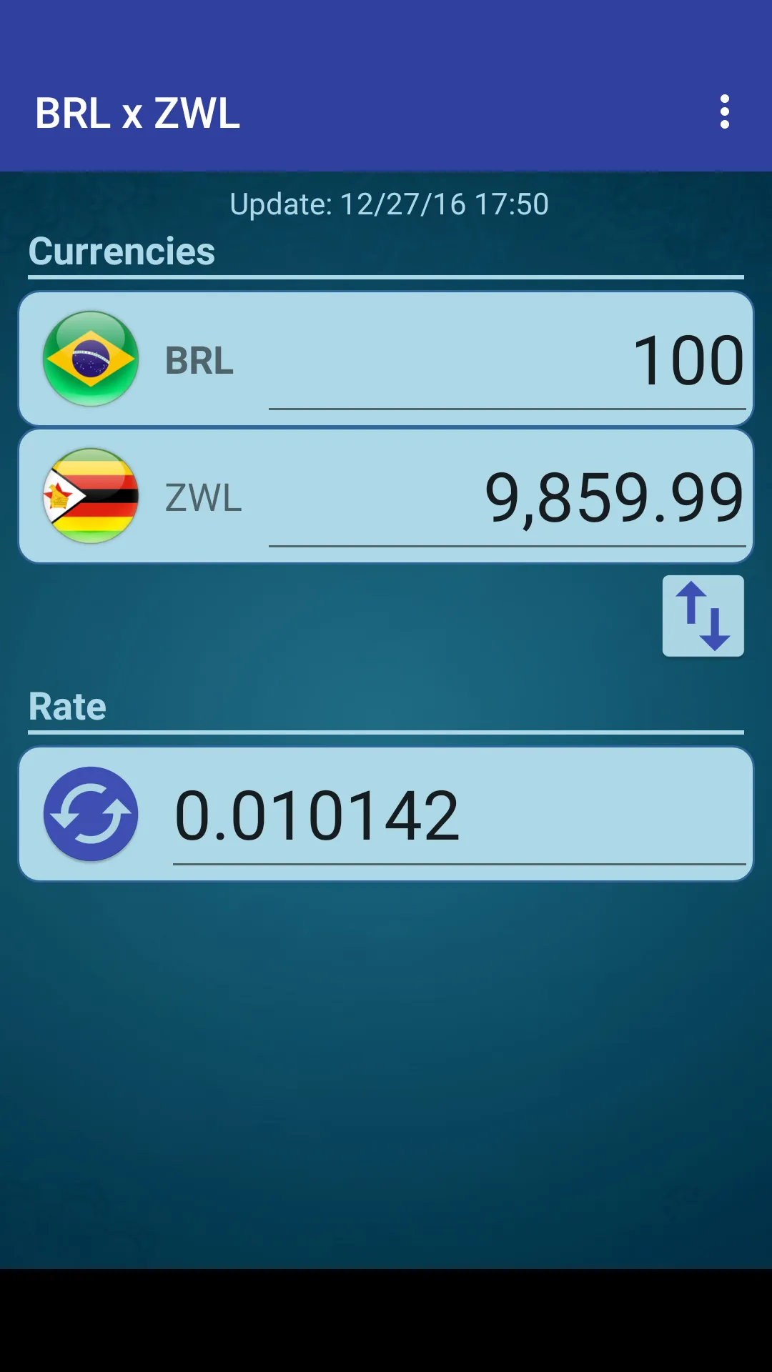 Brazil Real x Zimbabwe Dollar | Indus Appstore | Screenshot