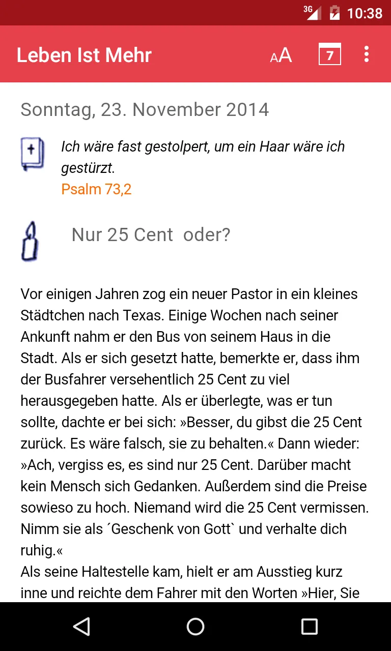 Leben ist mehr | Indus Appstore | Screenshot