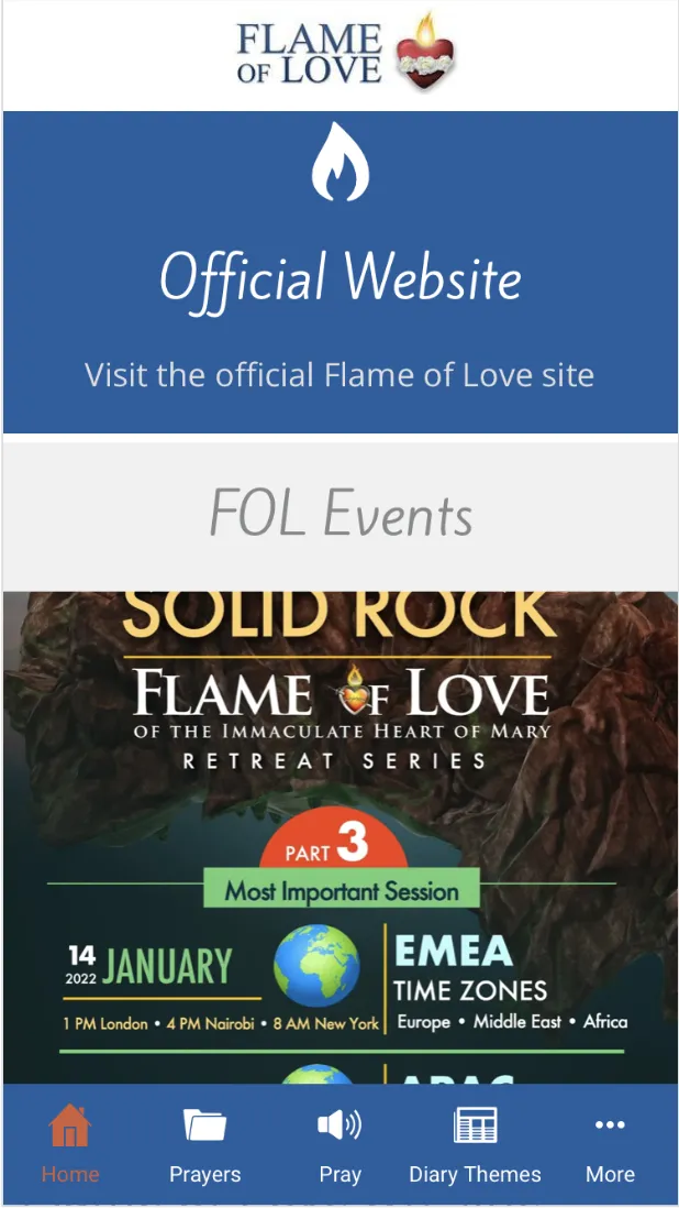 The Flame of Love Movement, US | Indus Appstore | Screenshot