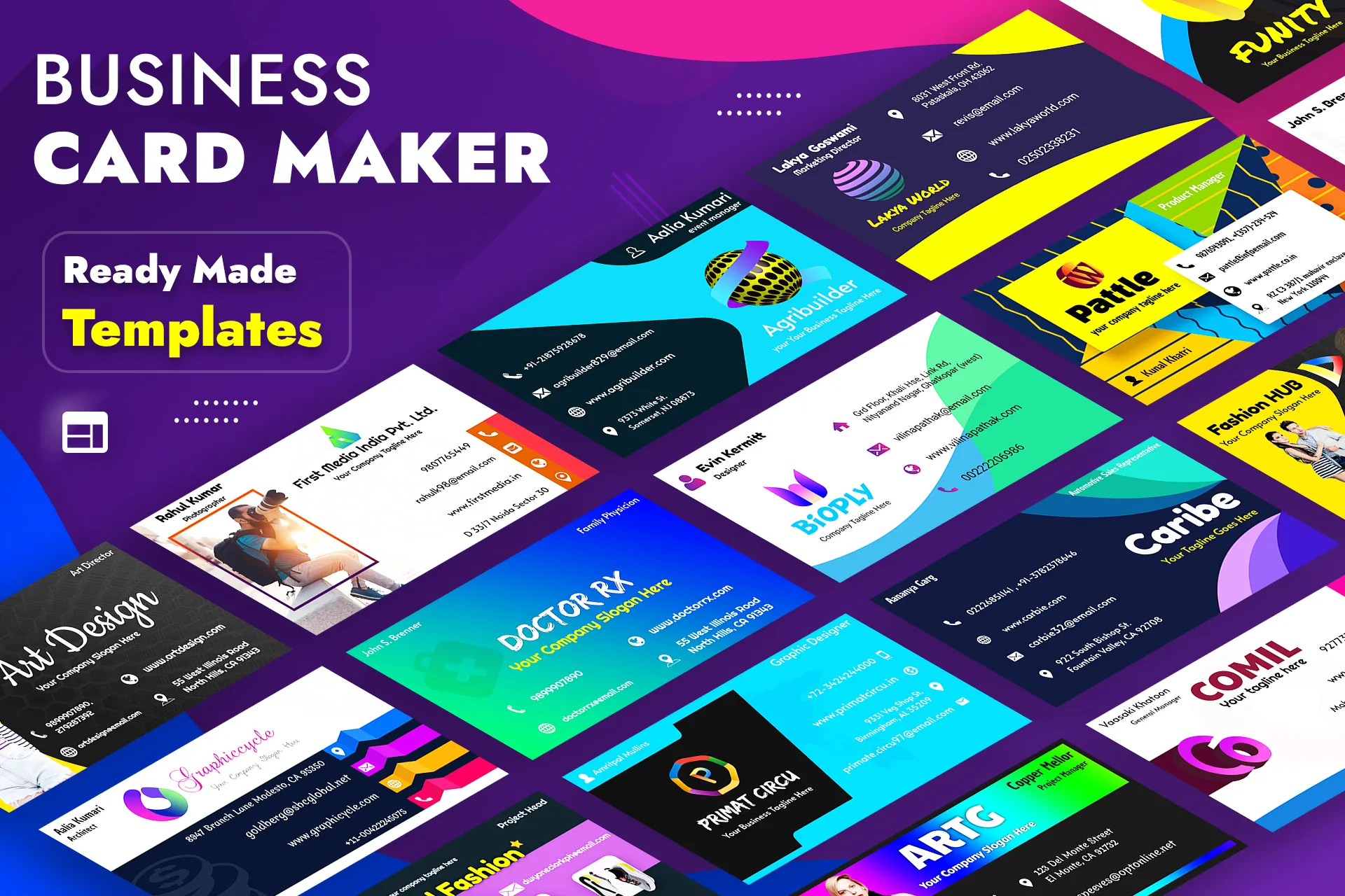 Digital Business Card Maker | Indus Appstore | Screenshot