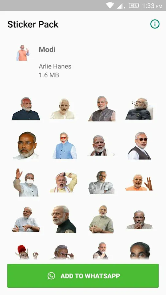 Modi Sticker for WhatsApp | Indus Appstore | Screenshot