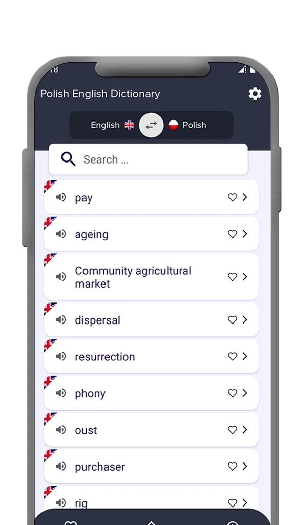 Polish - English dictionary | Indus Appstore | Screenshot