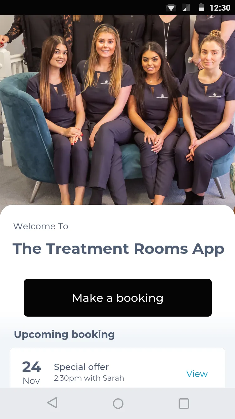 The Treatment Rooms App | Indus Appstore | Screenshot