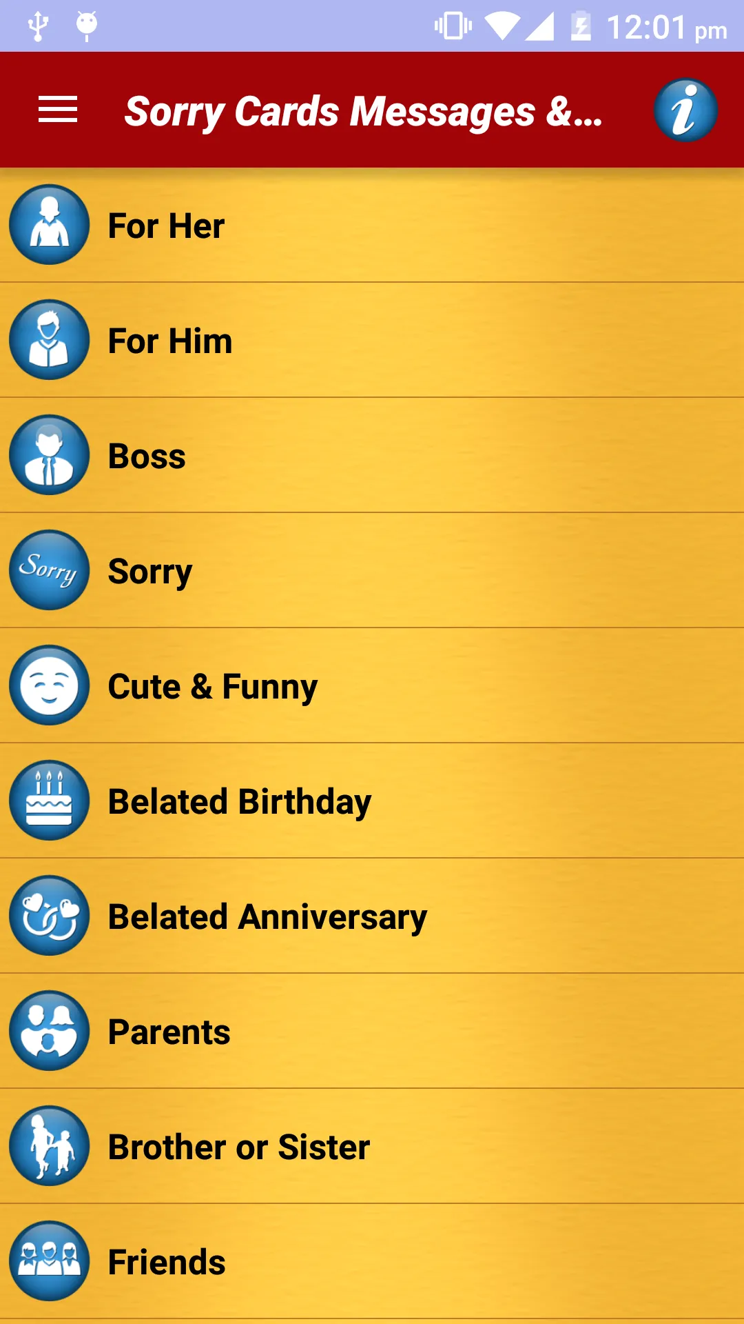 Sorry Cards & Picture Messages | Indus Appstore | Screenshot