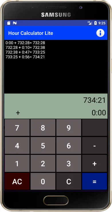 Hour Calculator Lite | Indus Appstore | Screenshot