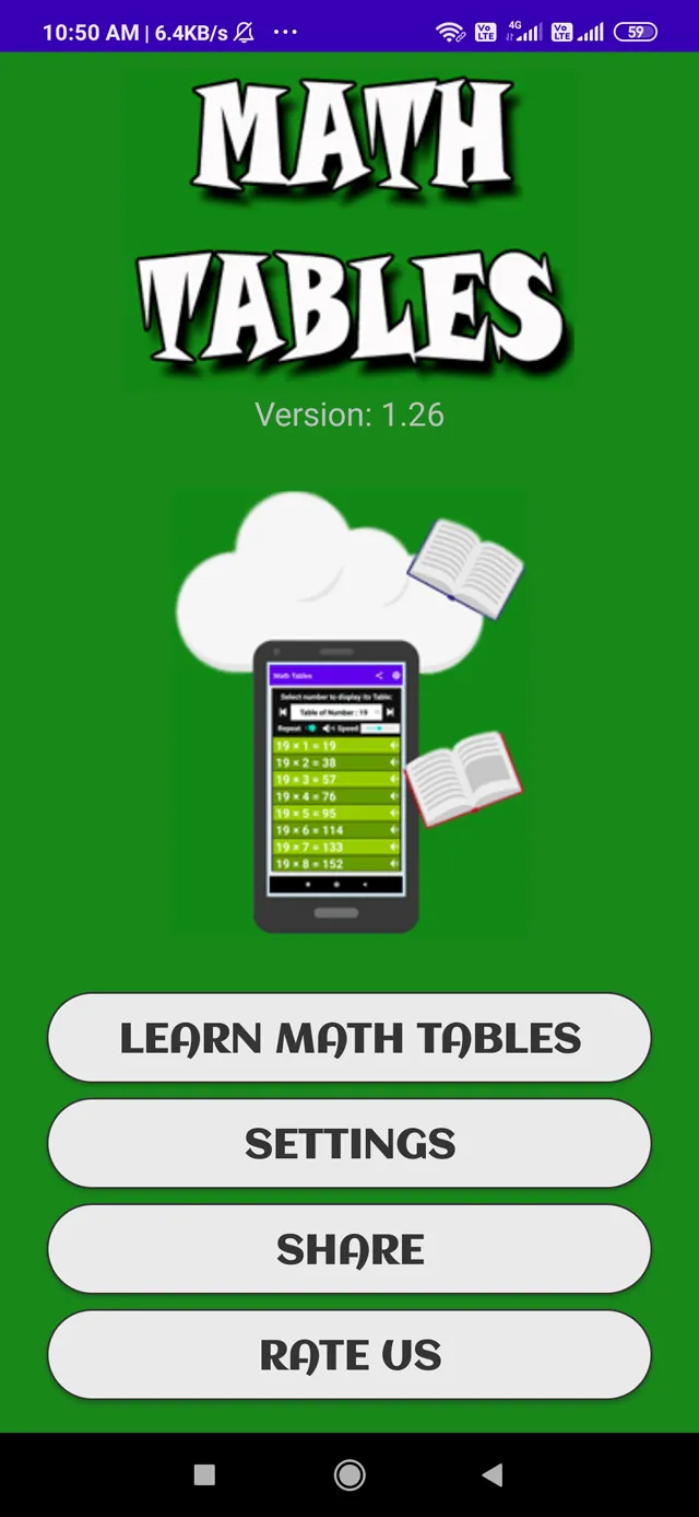 Math Tables - from 0 to 100 | Indus Appstore | Screenshot