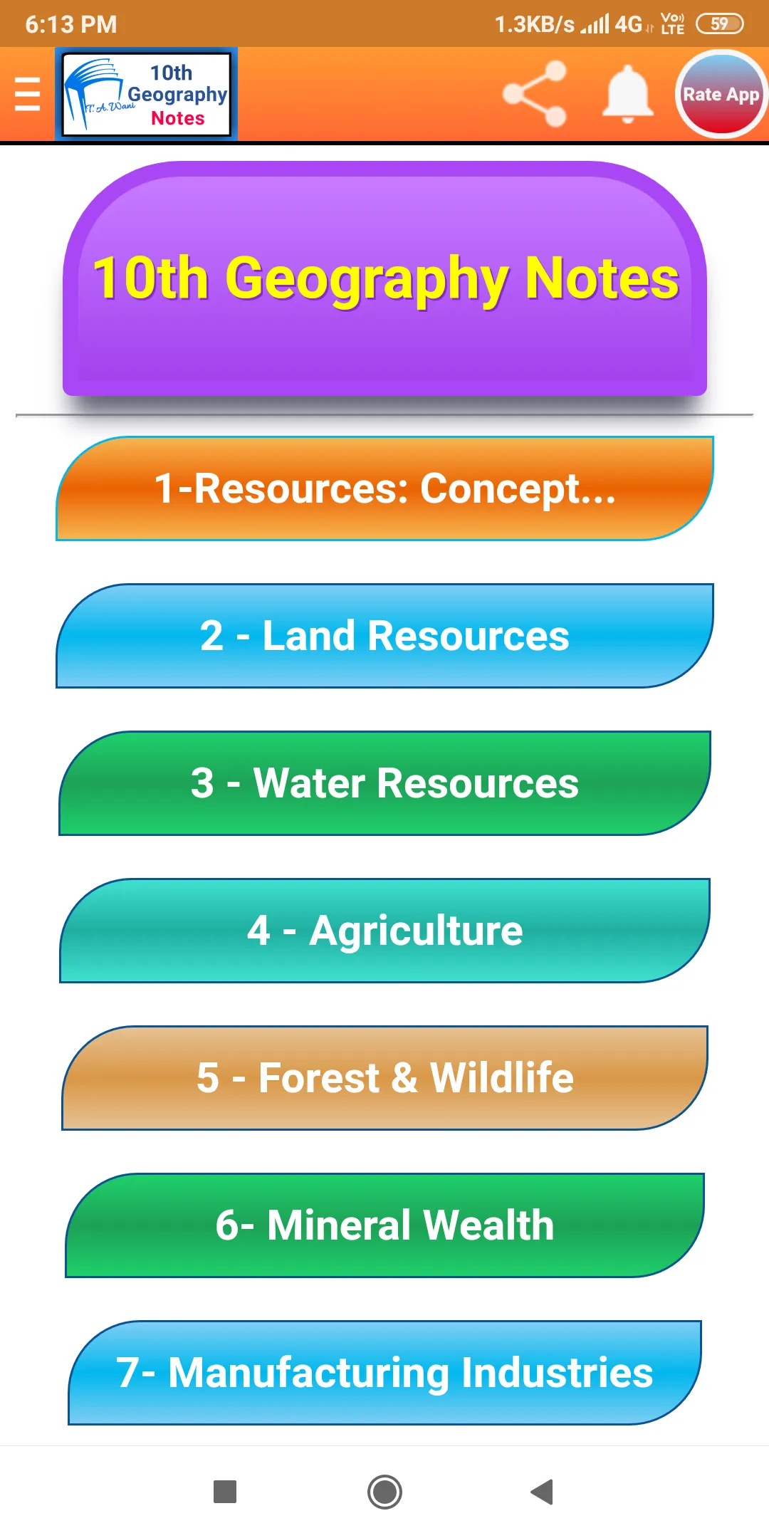 10th Geography Notes | Indus Appstore | Screenshot