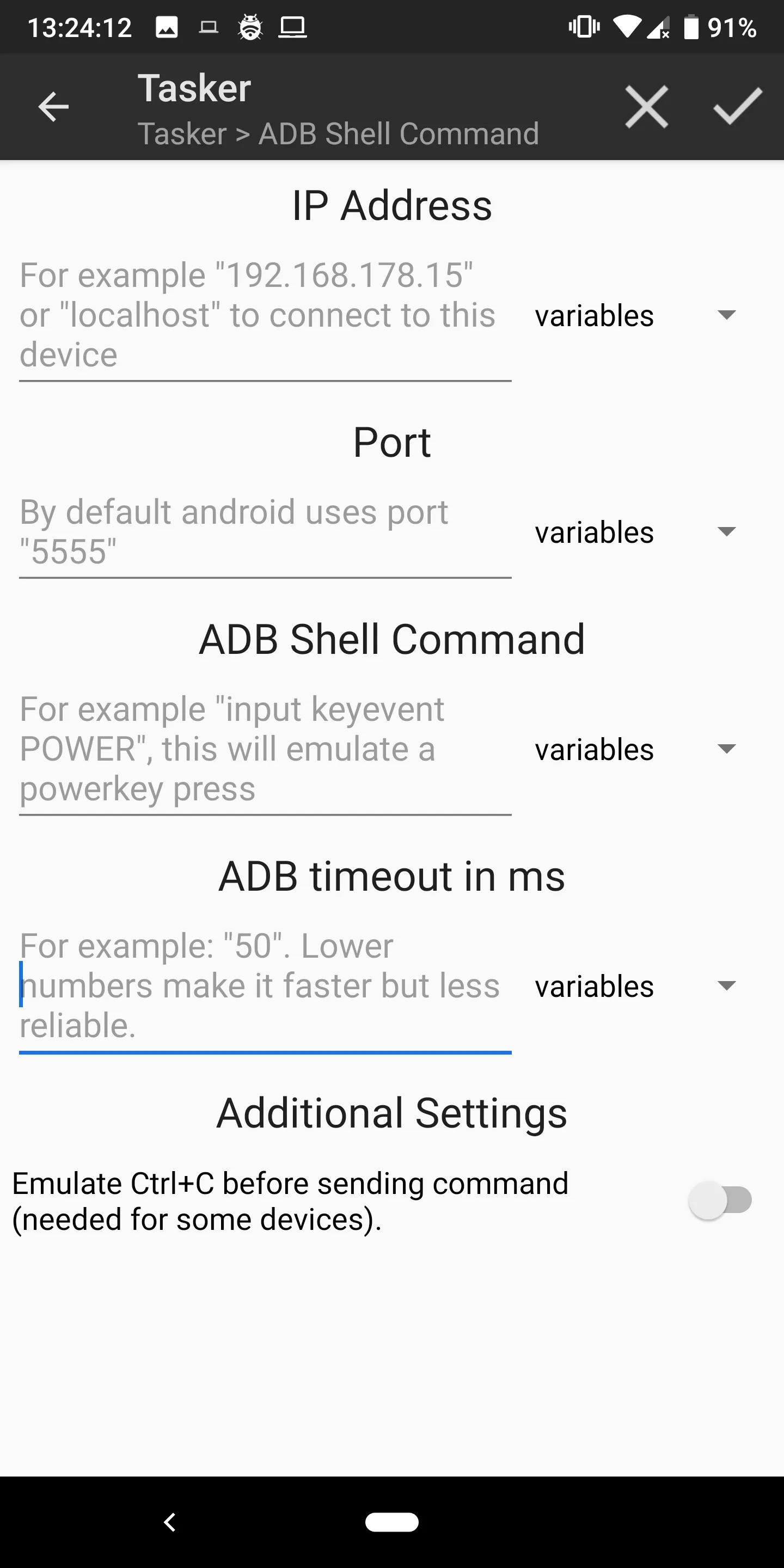 ADB Shell [Tasker Plugin] | Indus Appstore | Screenshot