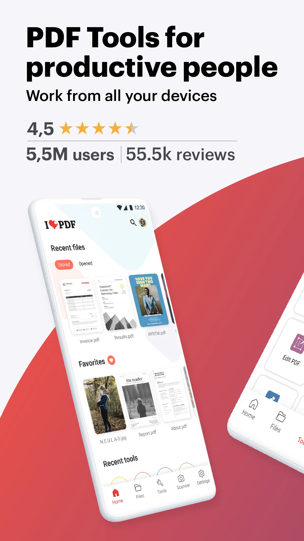 iLovePDF: PDF Editor & Scanner | Indus Appstore | Screenshot