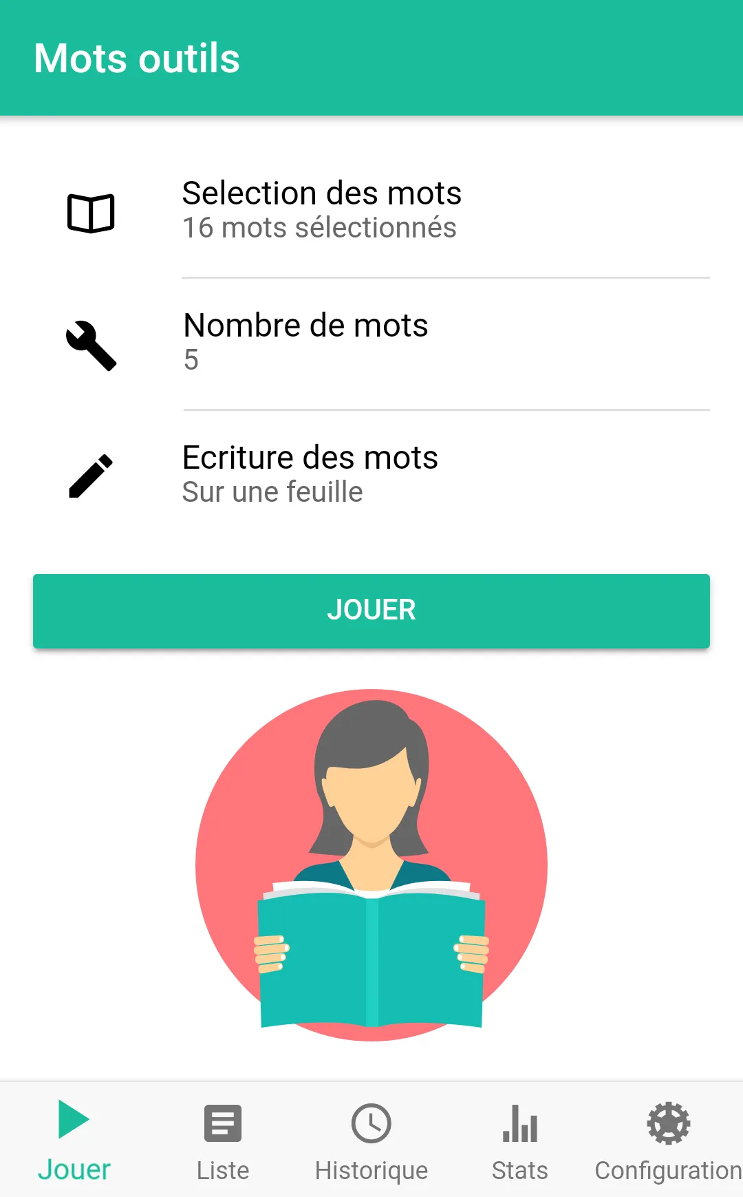 Dictée Mots outils pour CP/CE1 | Indus Appstore | Screenshot